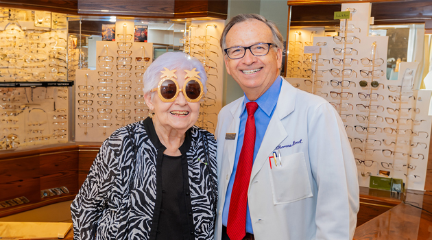 doctor and patient smiling together